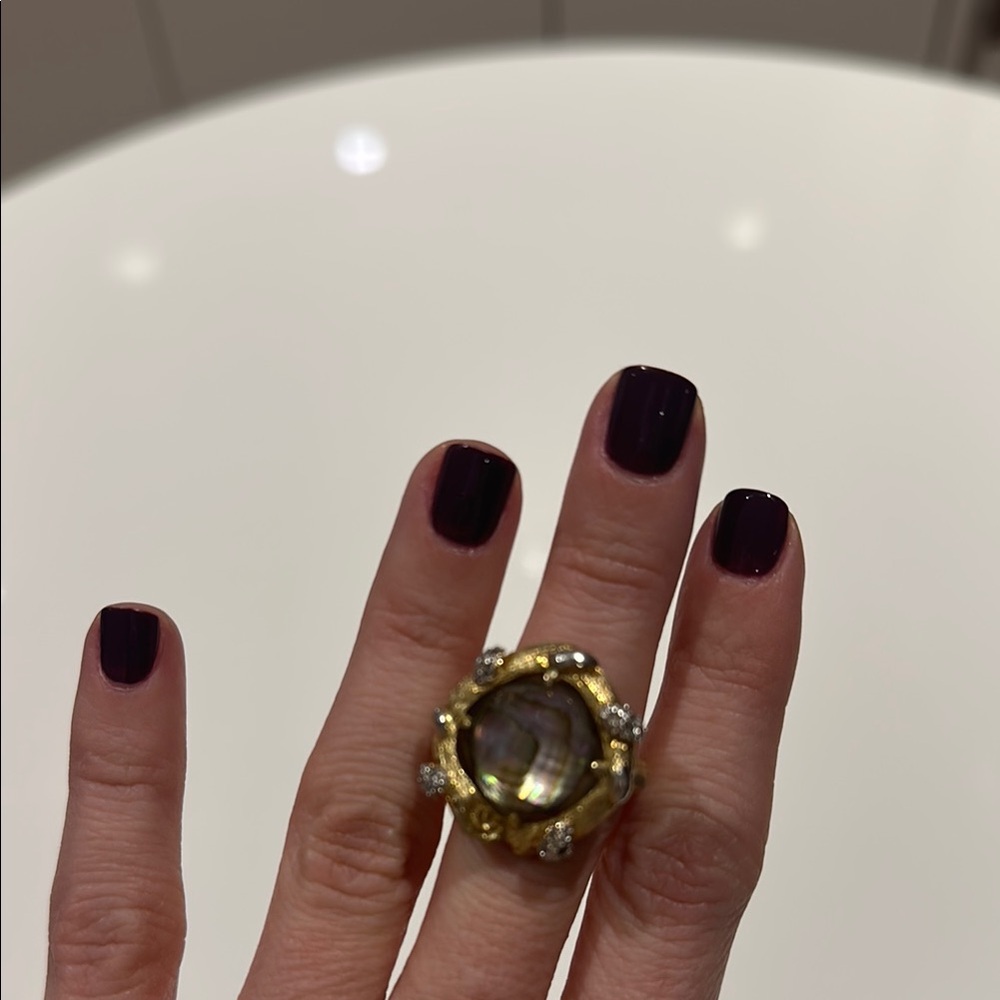 Costume Gold and Silver Statement Ring